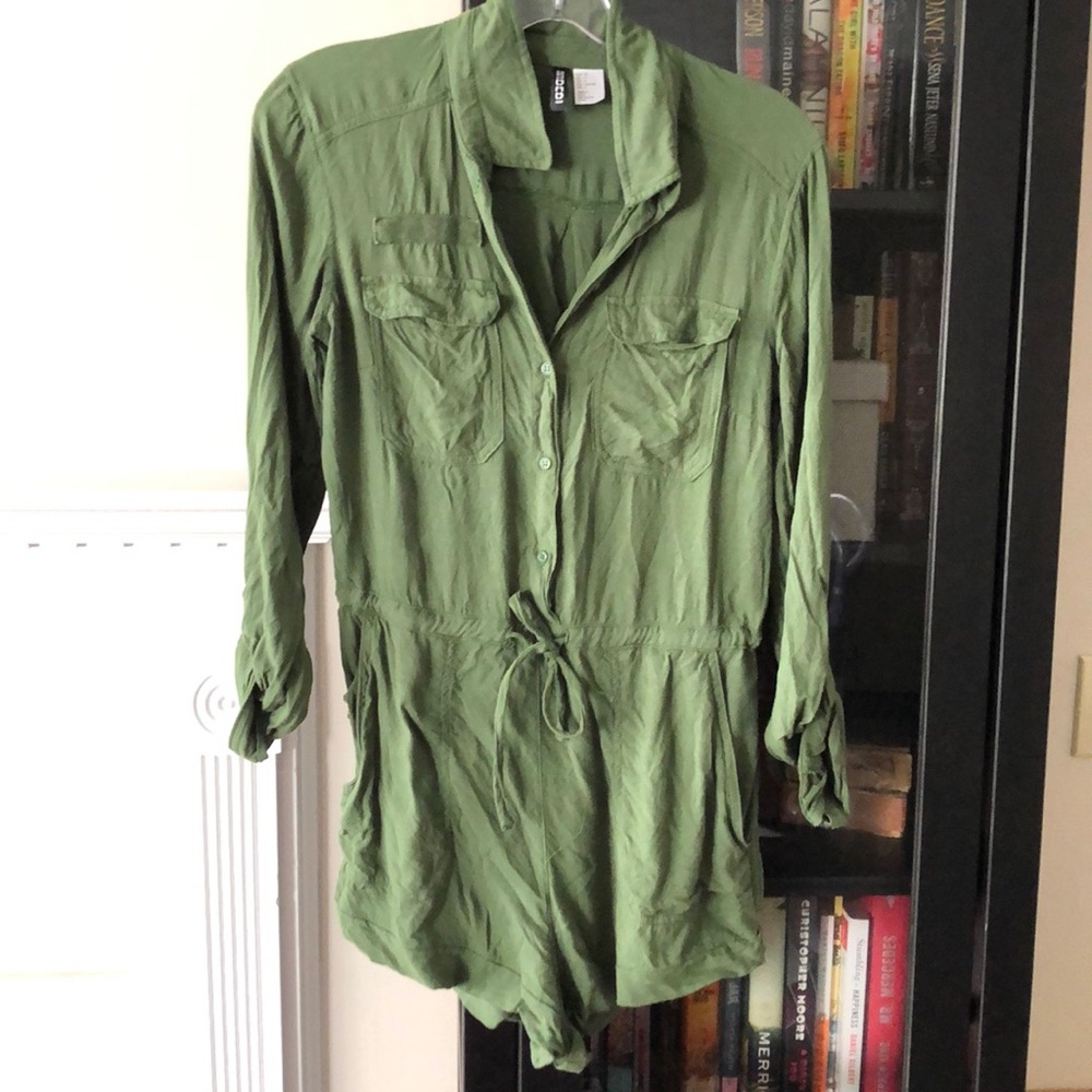 Military Green Romper